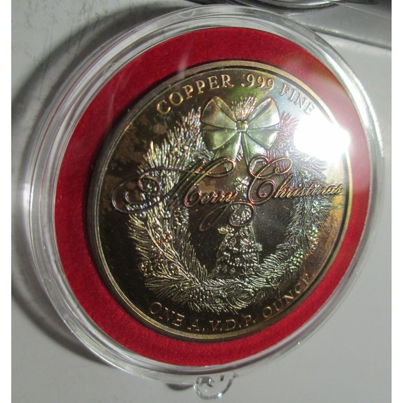 Rudolph the Red-Nosed Reindeer Copper Medallion - Picture 3 of 4